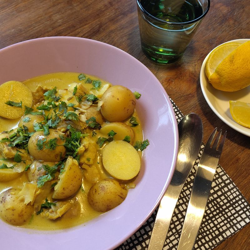 Südindisches Curry mit Fisch